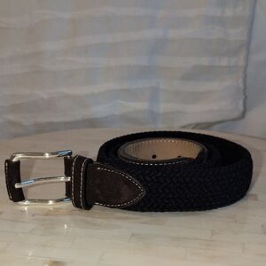 Peter Millar Navy Woven Belt Size 36